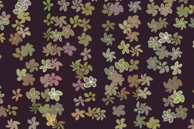 Renk çiçek illüstrasyonlar arka plan, elle çizilmiş. Dağınık, çizgi, 