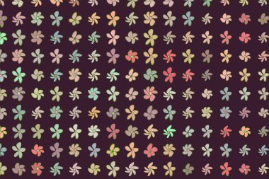 Çiçek çizimleri. Zemin, yüzey, küme ve dekorasyon.