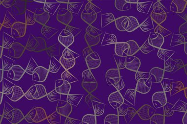 El balık illüstrasyonlar arka plan, iyi grafik tasarı için çekilmiş