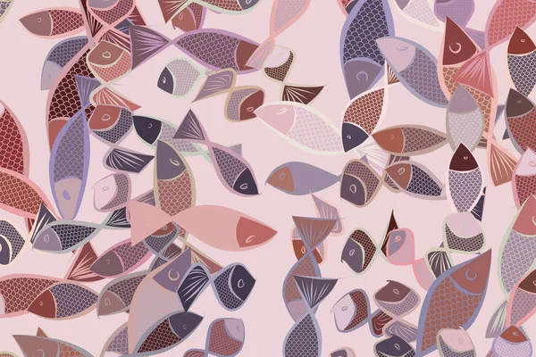 Çizimler balık. Doku, doğa, dijital ve Ayrıntılar.