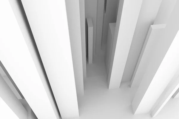 Estilo de pilar moderno abstrato fundo branco e cinza macio. Forma — Fotografia de Stock