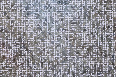 Renk yapraklar ve çiçekler illüstrasyonlar arka plan, elle çizilmiş. Wal