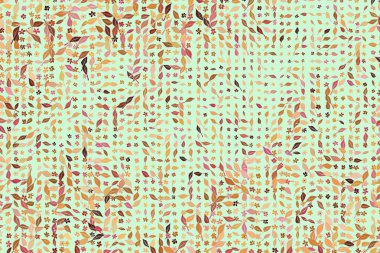 Soyut bırakır ve illüstrasyonlar arka plan deseni çiçekler. Colo