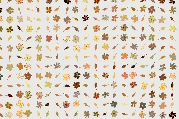 Ilustraciones abstractas de hojas y flores, patrón conceptual . — Vector de stock