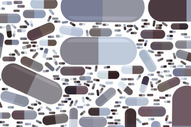 Kapsül, ilaç veya ilaç illüstrasyonlar arka plan soyut, h