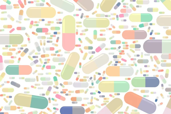 Абстрактні ілюстрації капсул, ліків або таблеток, концептуальний стиль — стоковий вектор