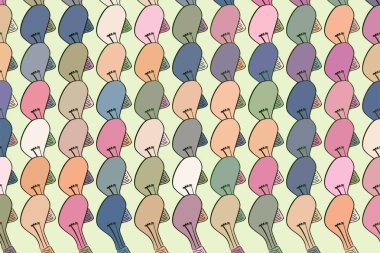 Soyut çizimler ışık ampuller, kavramsal model. Uygu