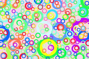 Abstract geometric circles, bubbles. Vector, creative, graphic &
