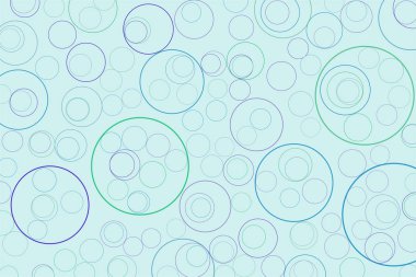 Soyut geometrik halkalar kabarcıkları. Tuval, Dekorasyon, wallpap
