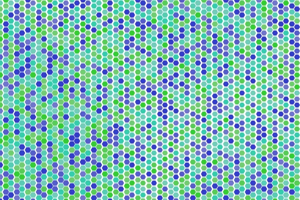 Patrón de hexágono geométrico abstracto, colorido y artístico para grap — Vector de stock