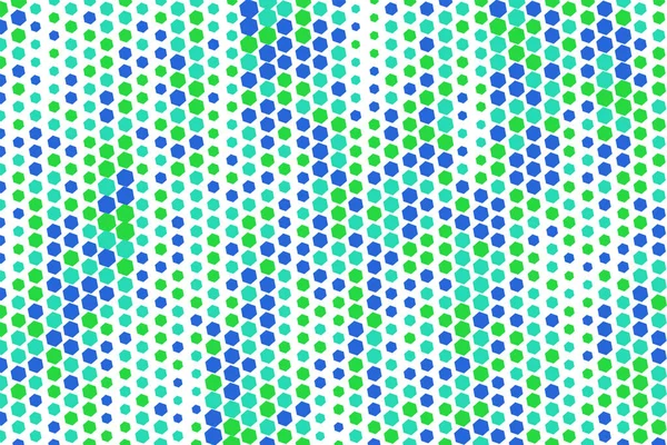 Patrón de forma de hexágono de color abstracto. Digital, diseño, estilo & — Vector de stock