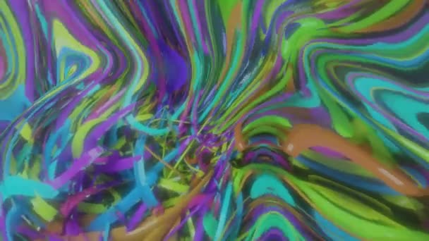 Movimento Astratto Colorato Liscio Infinito Loop Senza Soluzione Continuità Buono — Video Stock