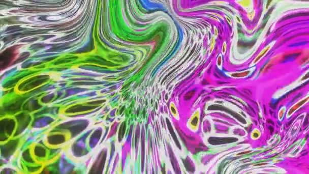 Aspetto Astratto Artistico Sognante Colorato Infinito Loop Senza Soluzione Continuità — Video Stock