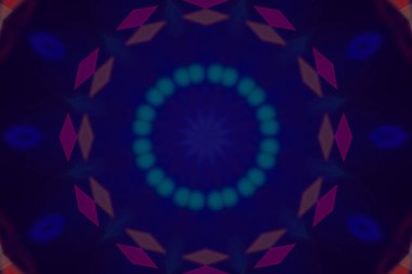 Sanatsal rüya tarzı kaleydoskop dokusu soyut. Renkli