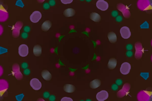 Farbenfroher, verträumter Stil abstrakt, Kaleidoskop Hintergrund, Backdro — Stockfoto