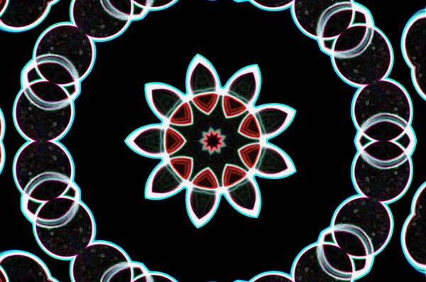 그래픽 리소스를 위한 가상의 스타일 가상의 만다라 (Mandala), — 스톡 사진