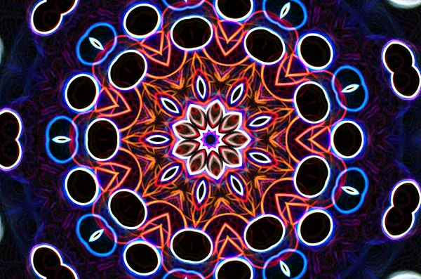 Mandala caleidoscopio virtuale stile sognante per risorse grafiche , — Foto Stock