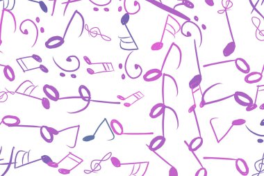 Ton kromatik ölçek, müzikal notanın soyut çizimleri, ortak