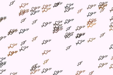 Sevgililer Günü için soyut el çizimi aşk, grafik için sanatsal