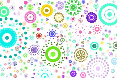 Grafik için soyut geometrik desen, renkli ve sanatsal şekiller