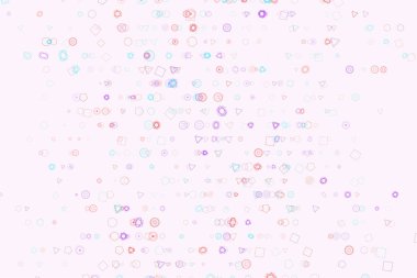 Grafik için soyut geometrik desen, renkli ve sanatsal şekiller