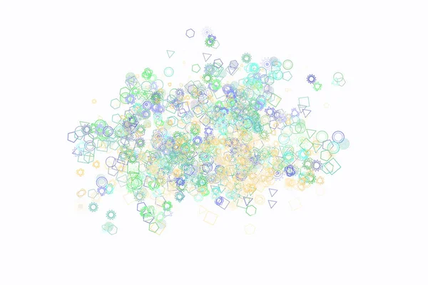 Абстрактний геометричний візерунок, барвисті та художні фігури для графа — стоковий вектор