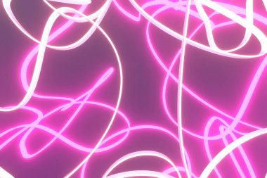 Arkaplan soyut, neon büyütme ışıkları tasarım için geometrik çizgiler