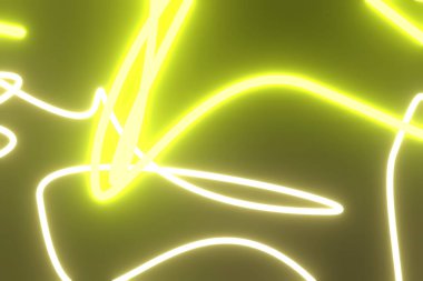 Geometrik çizgiler, tasarım dokusu için neon büyütme ışıkları, arkaplan