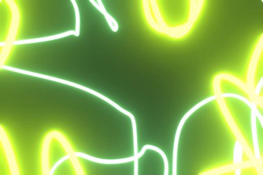 Geometrik çizgiler, tasarım dokusu için neon büyütme ışıkları, arkaplan