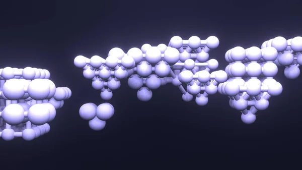 Αφηρημένο Inter Locked Glass Molecule Style Για Web Page Graphic — Φωτογραφία Αρχείου