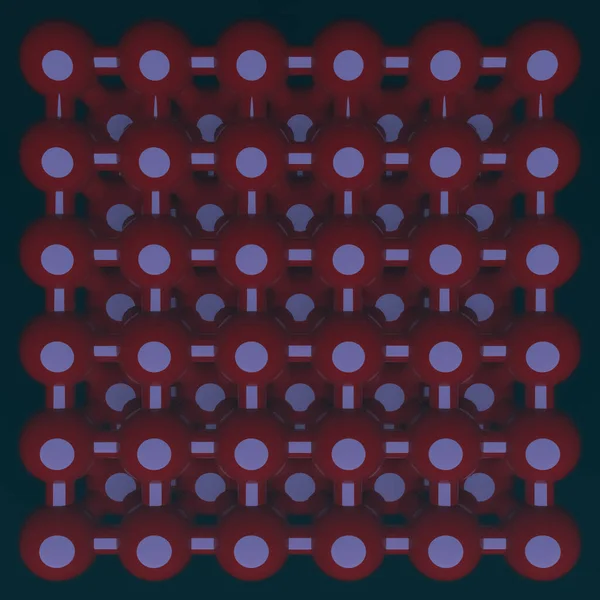 Molecule Stijl Vergrendeld Bol Voor Design Textuur Titel Achtergrond Renderen — Stockfoto