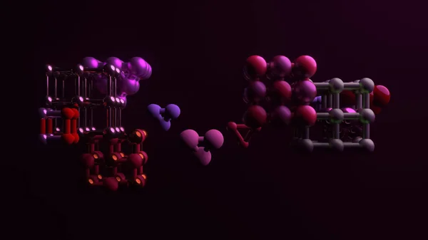 Abstrakcyjny Połączony Sobą Styl Molekuły Kularnej Dla Strony Internetowej Projektu — Zdjęcie stockowe