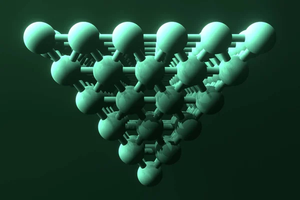Ineinandergreifende Sphäre Molekül Stil Für Illustrationen Design Textur Oder Hintergrund — Stockfoto