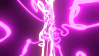 Rüya gibi & neon efektler, sonsuzluk ya da kusursuz döngü. Görüntü başlığı, metin arkaplanı veya görüntü geçişleri için soyut, sanatsal ve iyi.