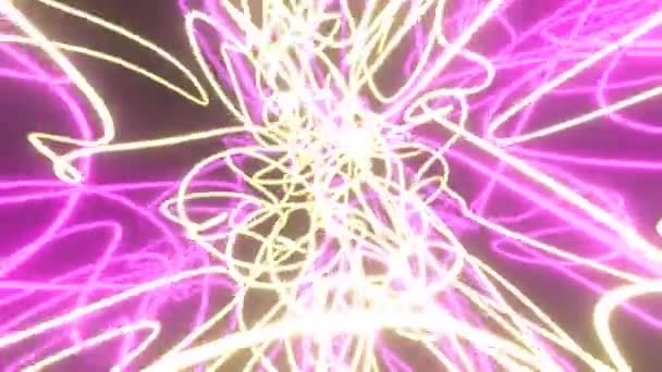 Drömmande Färgglada Neoneffekter Oändlighet Eller Sömlös Loop Abstrakt Konstnärlig Och — Stockvideo