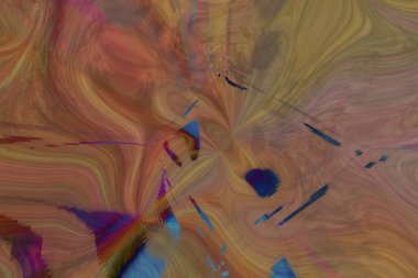 Dekoratif ve bulanık rüya gibi sıvı efektleri. Tasarım dokusu ve arkaplanı için.