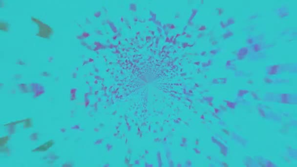 Футуристические Эффекты Масштабирования Бесконечность Бесшовный Цикл Анимация Абстрактного Цифрового Движения — стоковое видео