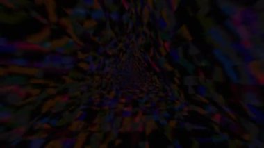 Gelecekçi yakınlaştırma efektleri, sonsuzluk ya da kusursuz döngü. Soyut dijital hız çizgisi hareketinin animasyonu. Kameraya doğru yakınlaşmak, parlamak, dinamik teknoloji konseptinde uçmak....