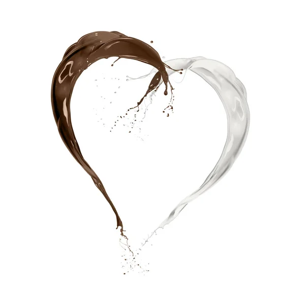 Latte e cioccolato — Foto Stock