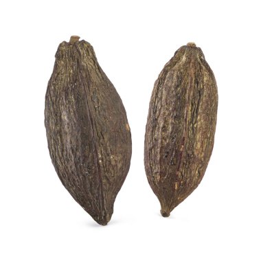 beyaz üzerine kakao pod