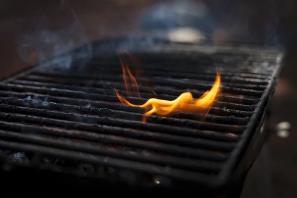 Burning Hot Grill — Stock Photo, Image