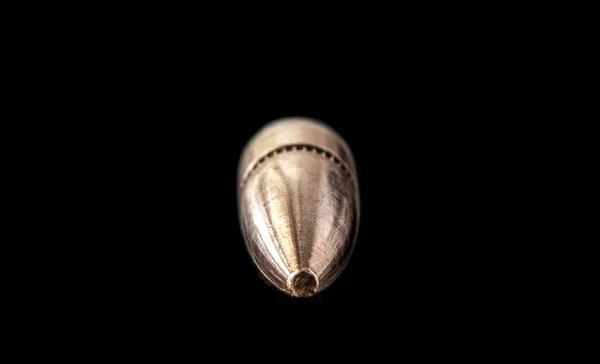 Bullet on Black — Fotografie, imagine de stoc