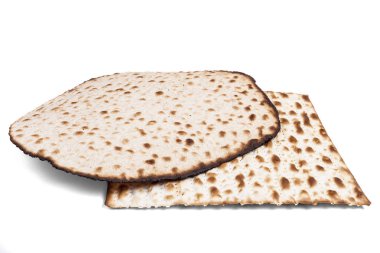 Beyaz üzerine iki Matzah