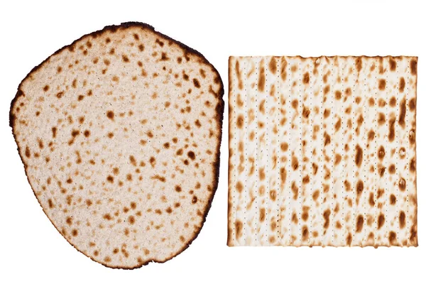 Δύο τύποι Matzah — Φωτογραφία Αρχείου