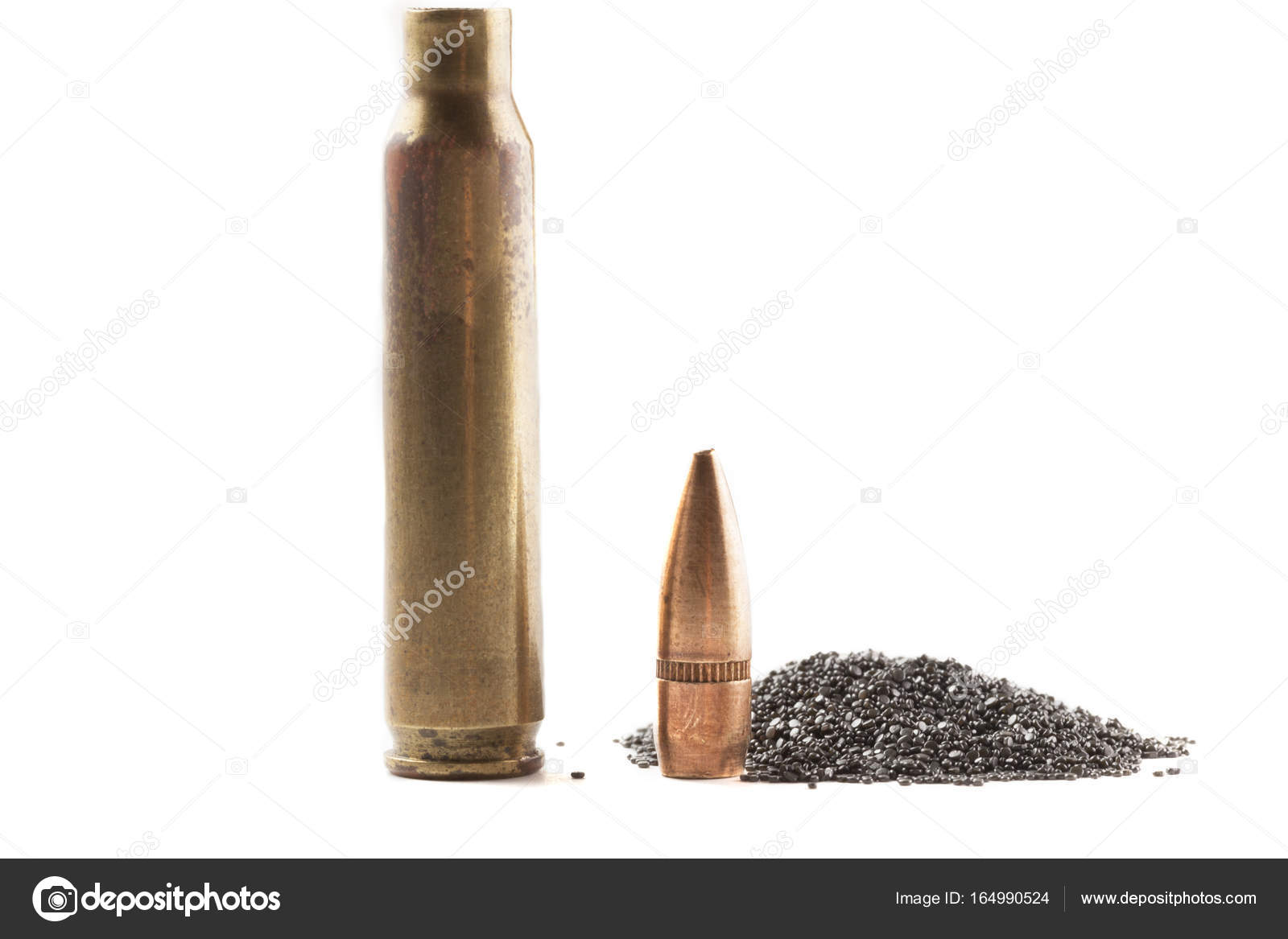 Bullet Shell and Powder — Stock Photo © orcearo 164990524