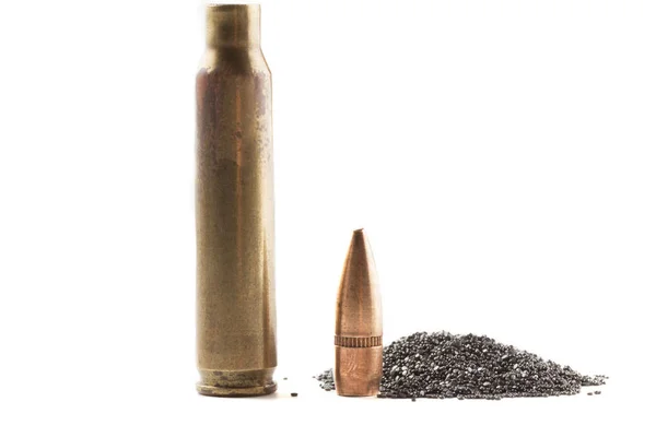 Bullet Shell and Powder — Stock Photo, Image