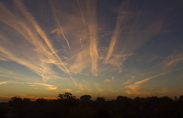 Farbenfroher Morgensonnenaufgang — Stockfoto