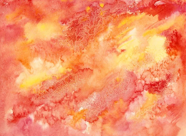 Hafif sulu boya arka plan kırmızı-turuncu