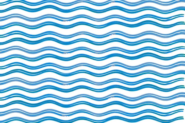 Textura acuarela Rayas azules de onda delgada horizontales — Foto de Stock