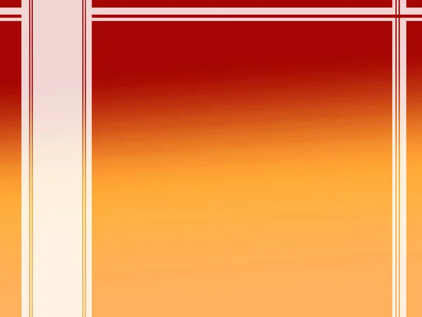 Hintergrundfarben - Farbverlauf rot und gelb mit weißen Bändern — Stockfoto